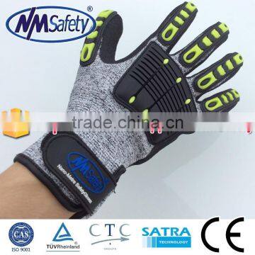 NMSAFETY nitrile coatde anti-slip glove mechanical work gloves