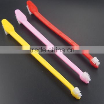 low cost new best animal pet double head toothbrush