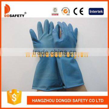 Blue Latex Household Glove With Long Cuff Safety Glove