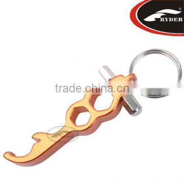 Aluminum Hextool Bottle Opener Keychain for Promotion