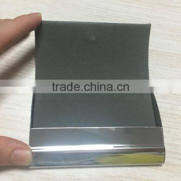 Promotion Leather&Metal Business Card Holder/High Quality PU&Metal Business NameCard Case photo-4