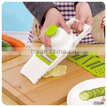 6 in 1 Fruit Multi Vegetable Mandoline Slicer 6 Adjustable Stainless Steel Blades Kitchen Grater Cutter photo-2