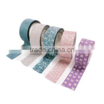 China Wholesale Custom printed glitter tape Woshi DIY adheisve tape