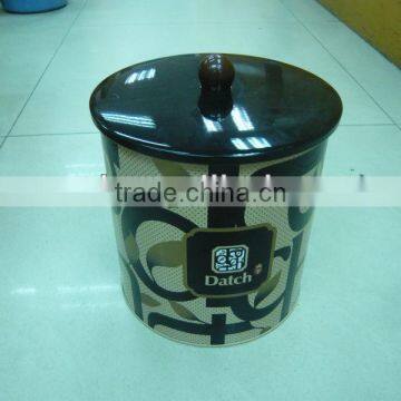 Storage Tea Can with Round Knobs