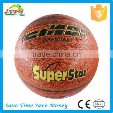 High Quality Laminated PU Leather Wholesale 8 Panels Basketball