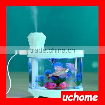 UCHOME Creative Desktop Micro Landscape Aquarium Lighting Household USB Ultrasonic Atomizing Air Humidifier