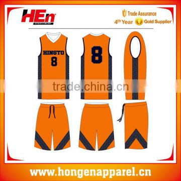 Custom Made Basketball Uniform, Polyester Basketball Top For Free Design