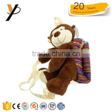 Wholesale Pretty Soft baby backpack Plush monkey Baby Toys