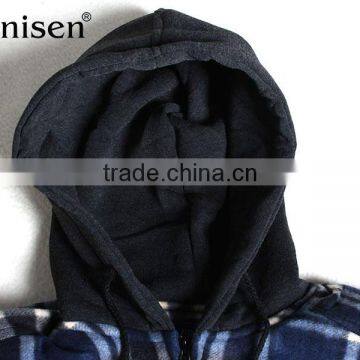 Promotional Stock Lot Apparel Men Fleece Plaids Jacket photo-3