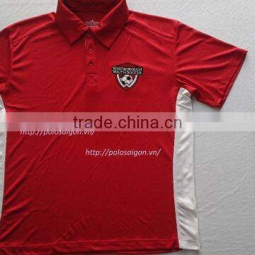 Men polo shirt, short sleeve 100% polyester, sreen printing
