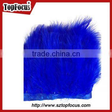 White Turkey Marabou Feather Trimming Fringe Ribbon Tape for Costume Designing or Dress photo-2