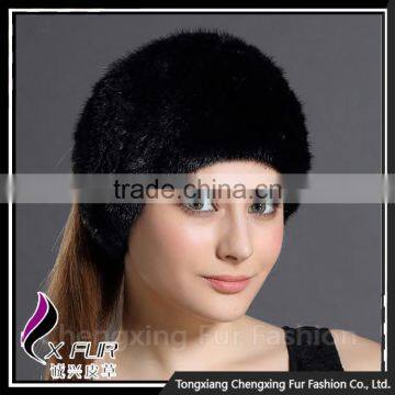 CX-E-39A 2016 Winter Fashion Knit Mink Fur Head Band photo-5