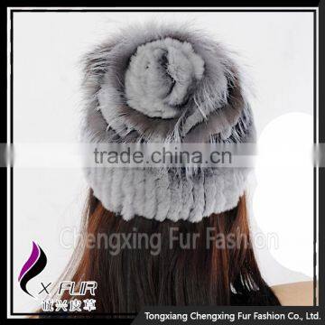 CX-C-121C Chainese Good Quality Wholesale Stock Rabbit Fur Winter Hat photo-2