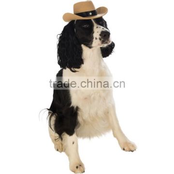 Brown Cowboy Dog Hat