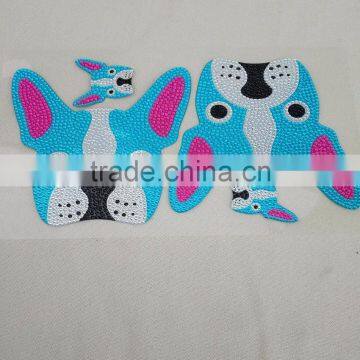 Lovely Cartoon Design Hologram Rhinestone Diamond Gem Crystal Sticker In Foot Grade photo-5