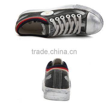 Woman Made Old Dirty Style Canvas Shoes Wholesale photo-4