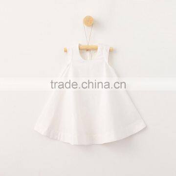 Baby Girl Summer Handmade Dresses Cotton Baby Clothes Wholesale Girls Soild Color Dress photo-3