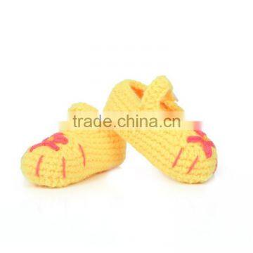 Beautiful Flower Baby Crochet Knitting Hand Made Boot Shoes photo-4
