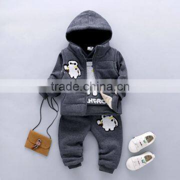 Wholesale Children's Boutique Clothing Baby Boys Winter Clothes Cotton Clothing Set photo-2