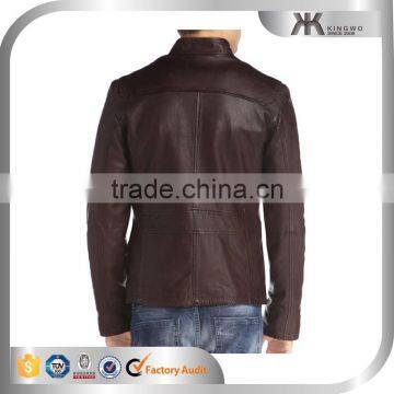 Latest Desigh Distressed Brown Leather Jacket Cool Leather Jacket photo-3