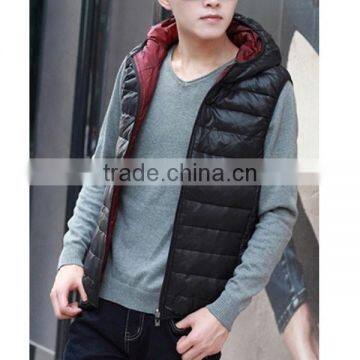 2015 Best Price Man Outdoor Light Slim-fitting Down Vest photo-3
