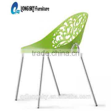 LS-4002 Canteen Stackable Polypropylene Plastic Forest Replica Vegetal Chair photo-2