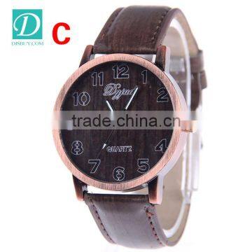 Newest Wooden Leather Watch Custom Logo Fashion Wrist Watch photo-6