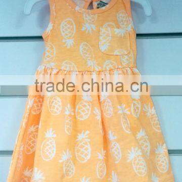Whole Sale or OEM All Over Print Cotton Material Girl Dress for Children and Baby photo-2