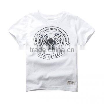 Wholesale summer cotton short sleeves boys kids round neck t-shirt