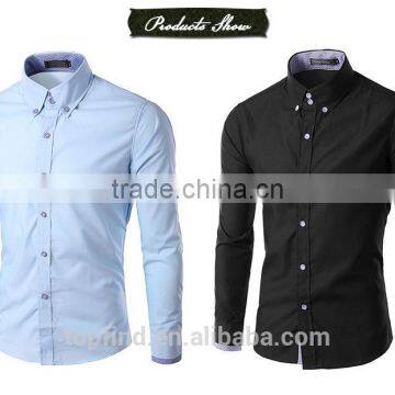 Fashion new style fine brush cotton men cotton shirt with price