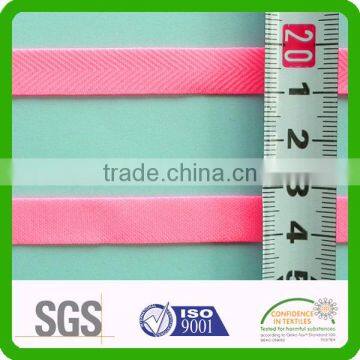 Y type herringbone twill pink fluorescent sewing elastic tape