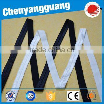 2017 Fashion White and Black Nylon Webbing Folded Over Elastic for Clothing Bag Jeans T-shirt photo-6