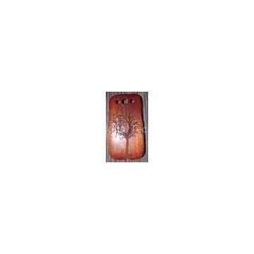 Customized Samsung Galaxy S3 Sapelli Wood Cover With Engraved Pattern