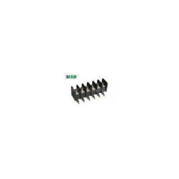 7.62mm 24 Poles Electrical Barrier Terminal Block for Server Site 300V 15A