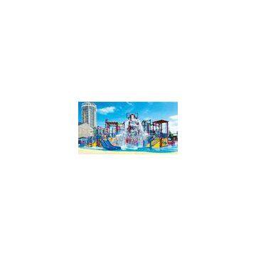 Kids Amusement Aqua Park Equipment , Family Fiber Glass Water Slide