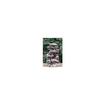 Contemporary Hand Cast Large Rock Fountain For Patios / Aquaria