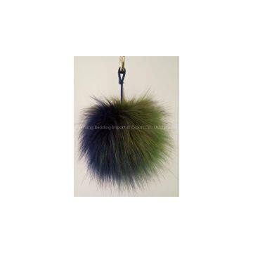 Fake Fur Pom Pom Bag Charm photo-3