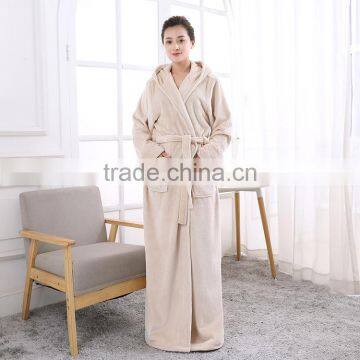 Women's Hooded Thick Robe in 2017 Winter photo-2