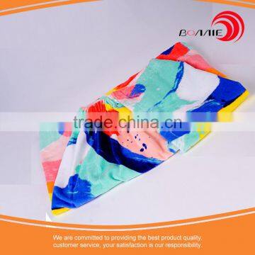 Custom 2017 New Design 100% Cotton Terry Cloth Poncho Hooded Beach Towel photo-6