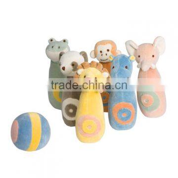 Baby toy Plush Stuffed Animal Bowling Set