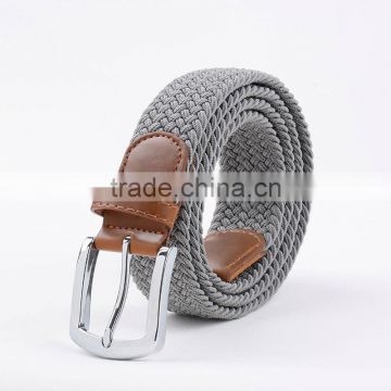 Colorful Braided Fabric Woven Elastic Stretch Belt for Men And Women