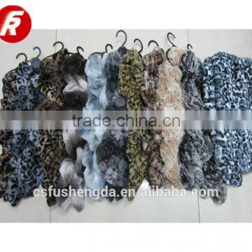 2017 new design pv fur warm scarf for ladies