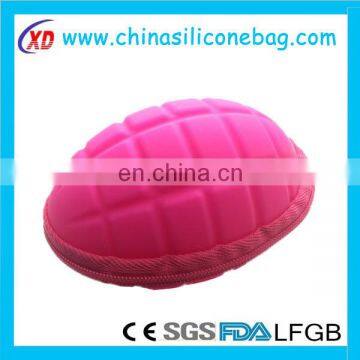 China Promotional Bomb Shape Multicolor Mini Silicone Coin Purse