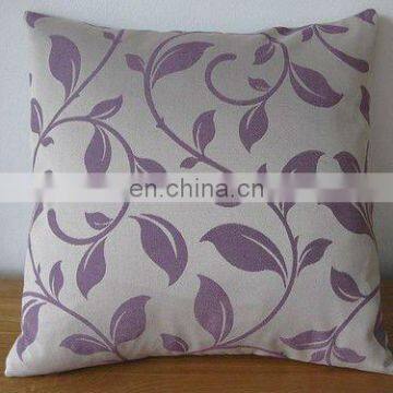 cotton cushion cover with flower printing