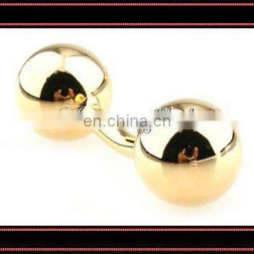 fashion ball shaped gold cufflink