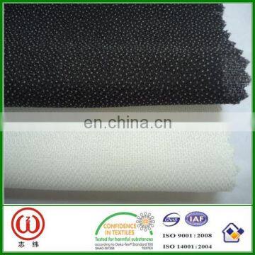 High quality woven interlining textile fabric pa pes fabric