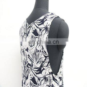 Fashion Hawaii Hot Summer Casual Sexy Rayon Sleeveless Print Beach Jumpsuit photo-6