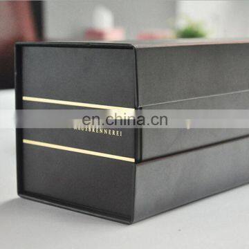 China Wholesale Customized Gold Logo Printing Black Hardcover Paper Box With Magnetic Turnover photo-5