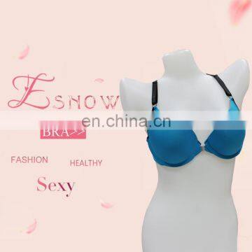 2017 Lastest Fashion Contrast Color lingerie Women Sexy Underwear Model Front Opening Elasticity Bra