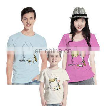 100% cotton custom couple t shirt